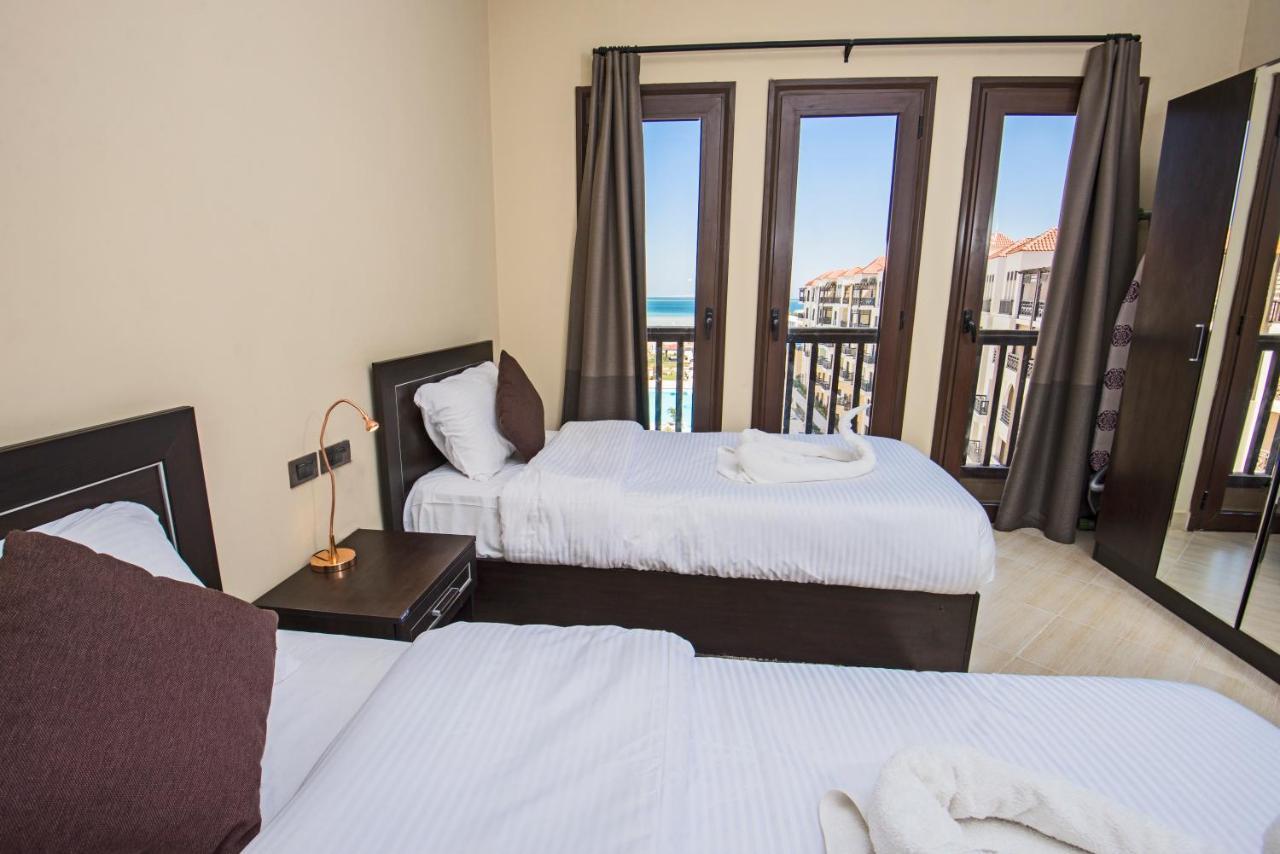 Premium Sea View 2 Bedrooms 2 Bathrooms Apartment Located Within Gravity Hotel & Aquapark Hurghada Bagian luar foto